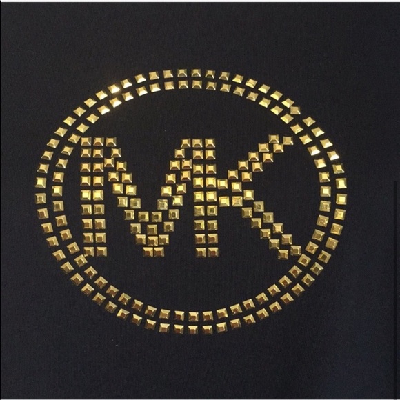 Michael Kora Black Studded Tee - Picture 3 of 3